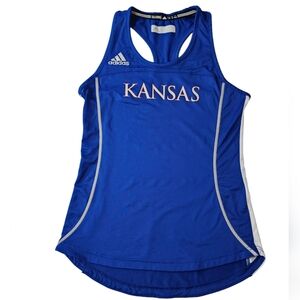 Kansas Jayhawks adidas Climacool Practice Jersey Tank Top Blue Women's Medium